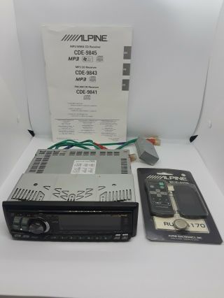 Alpine Cda - 7878 Fm/am Cd Receiver With Remote Control Retailed $850 Rare