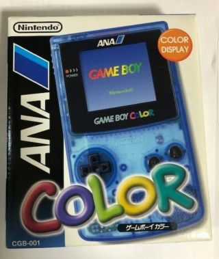 Rare Nintendo Gameboy Color Ana Limited Edition W/box
