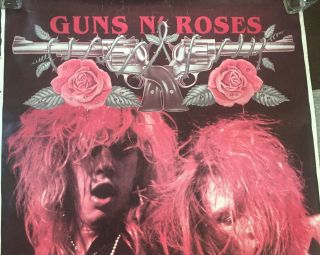 Vintage Rare 54” By 38” Guns N’ Roses Live Like A Suicide Poster From England 2