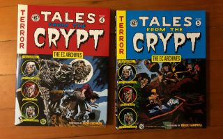 Ec Archives Tales From The Crypt Vol 1,  2,  4 & 5 Rare Oop