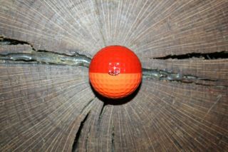 Vintage Orange And Red Ping Golf Ball Rare