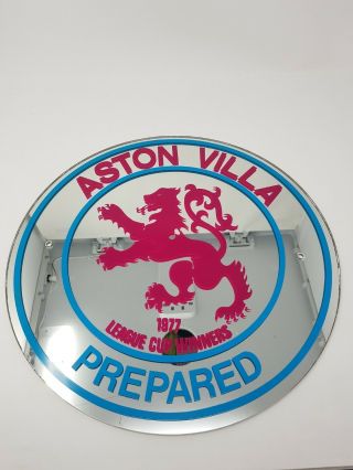 Rare Aston Villa Football Club 1977 League Cup Winners Mirror Avfc
