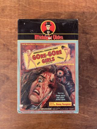 Gore Gore Girls Rare Midnight Video Vhs Herschell Gordon Lewis Horror