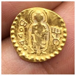 Rare Kushan Gold Coin King Kanishka Coinage Boddo/buddha