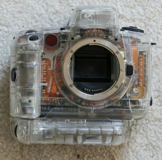Very Rare - Clear Canon Eos A2e 35mm Slr Film Camera Body Only.