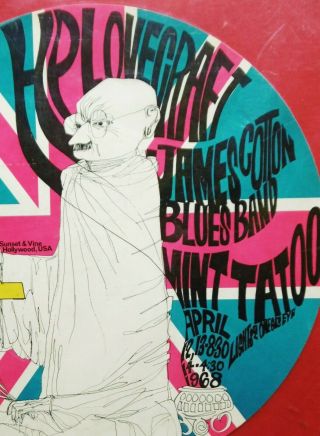 The Kaleidoscope Club 1st Anniversary Rare Concert Poster April 1968 2