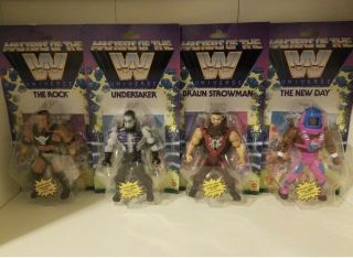 Wwe Masters Of The Universe Complete Set Of Wave 3