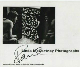 Paul Mccartney Hand Signed Autograph Art Booklet Beatles Singer Rare