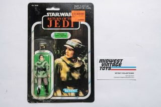 Vintage Star Wars - Rotj - Princess Leia Combat Poncho - 77 Back Moc - Kenner