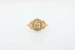Rare $5000 2.  18ct Natural Certified No Heat Green Sapphire Diamond 14k Gold Ring