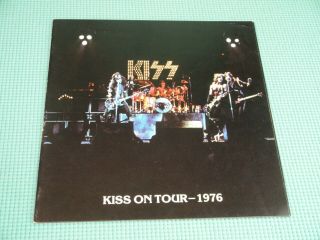 Kiss 1976 Kiss On Tour Book Concert Program W/kiss Army Insert Rare