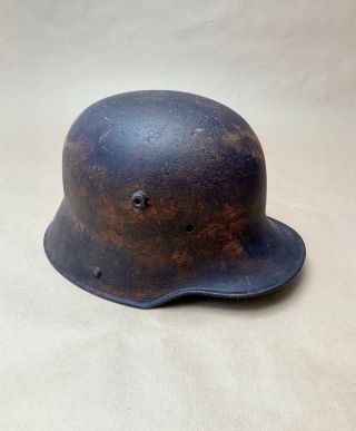 Very Rare Ww1 German M16 Helmet " Si.  66 " - Stahlhelm - M1916