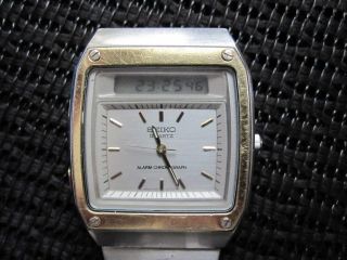 Very Rare Vintage Seiko H357 - 5040 Lcd Digital Watch - 1980 