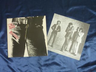 The Rolling Stones " Sticky Fingers " Rare Withdrawn Gatefold Uk Lp A4/b3 1971