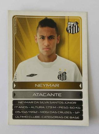 2009 2010 Abril Gol 154 Neymar Rookie Rare 2009 - 10
