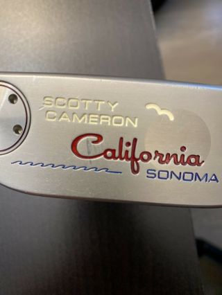 Scotty Cameron California Sonoma Putter Rh 34 " Custom Paint Near Rare