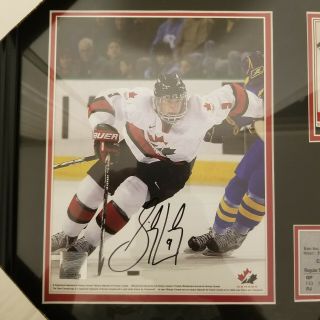 Sidney Crosby Team Canada Autographed Frame Frameworth RARE Signed 9 3