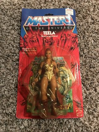 Vintage 1982 Mattel Carded Masters Of The Universe Motu Teela 8 Back