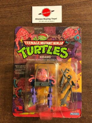 1989 Krang Moc Carded Tmnt Vintage Mutant Ninja Turtles Figure