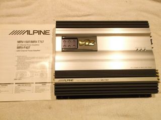 Old School Alpine Mrv - F407 V12 Amp 4 - Channel Sound Quality Amplifier Rare