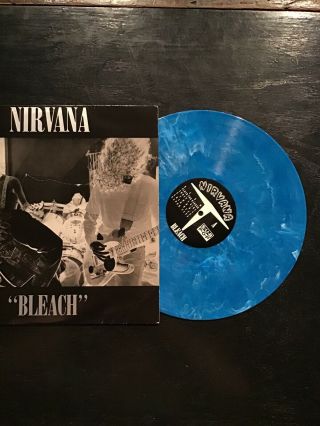 Nirvana Bleach 1992 Aqua Vinyl Rare Sub Pop