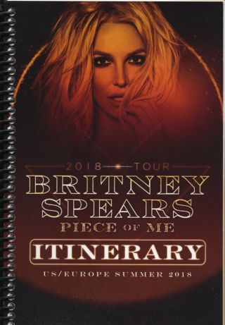 Britney Spears - Tour - Itinerary - 2018 - Rare Only One
