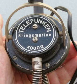 Rare " Wwii Kriegsmarine Telefunken U - Boat - Submarine Radio Headset