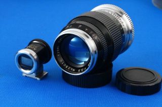 " Very Rare " Kyoei Acall 80mm F 3.  5 Leica L39 Lens " Exc,  " W/finder,  23016
