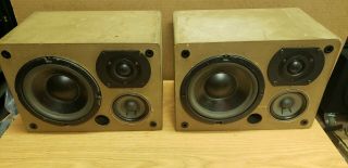Rare Danish Made Thoshiba Ss - S30,  3 Way Monitor Speakers