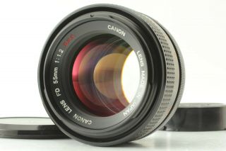 [rare " O " N.  Mint] Canon Fd 55mm F1.  2 S.  S.  C Ssc Mf Standard Lens From Japan