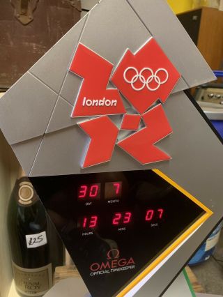 Omega 2012 Olympics Tabletop Countdown Clock Rare Shop Dealer Display 2
