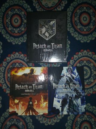 Attack On Titan Season 1 Blu - Ray/dvd Set,  Limited Edition W Art Box,  Ultra Rare