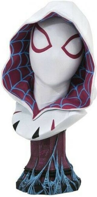Legends In 3d Marvel Spider - Gwen Comic 1/2 Scale Bust [new Toy] Statue