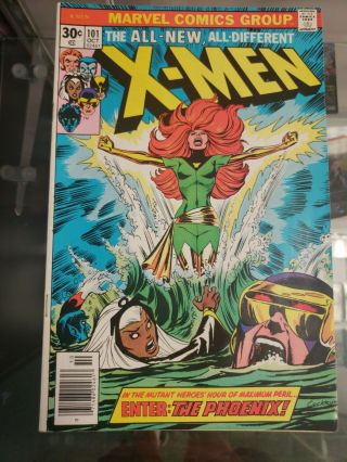 Rare 1976 Bronze Age X - Men 101 Key 1st Phoenix Complete 8.  0