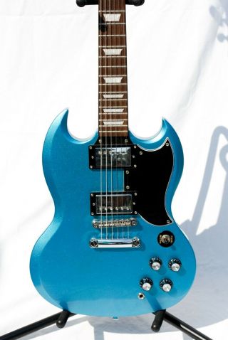 Epiphone SG G - 400 Electric Guitar 2007 RARE Pelham Blue w/ Case 2