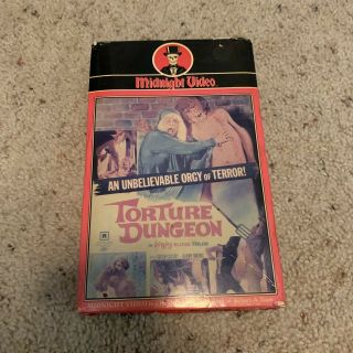 Torture Dungeon Vhs Midnight Video Big Box Rare