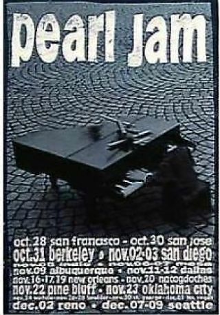 Rare Find 1993 Pearl Jam Poster By Ames Bros