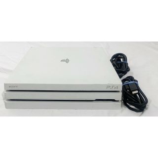 Sony Ps4 Pro 1tb Glacier White Console W/ Cords Playstation 4 Cuh - 7115b Rare