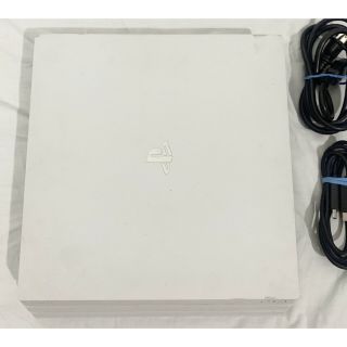 Sony PS4 Pro 1tb Glacier White Console W/ Cords Playstation 4 CUH - 7115B RARE 2