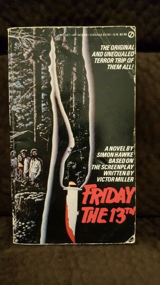 Friday The 13th Simon Hawke Novel Movie Tie - In Very Rare