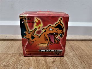 - Rare - Gba Gameboy Advance Sp Limited Pokemon Charizard Boxed Charger - Boxed