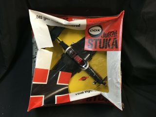 Ju87d Stuka Cox Gas Engine Powered Plane In Package Rare