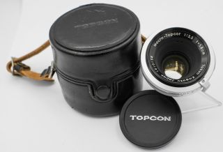 Rare - Topcon Macro - Topcor 5.  8cm 58mm F3.  5 Exakta Ke Mount Lens - 158th Made