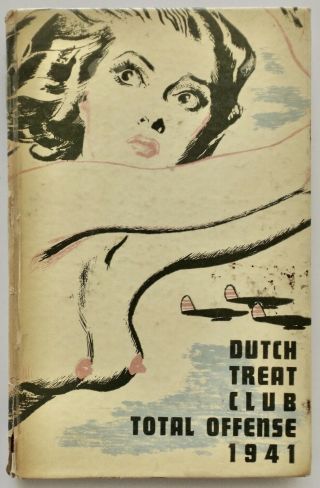 Rare Vintage 1941 Dutch Treat Club Yearbook J.  M.  Flagg,  Bradshaw Crandell Pin - Up