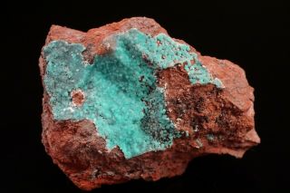 Rare Crystalline Turquoise On Hematite Iron Monarch Mine,  Australia - Ex Lemanski