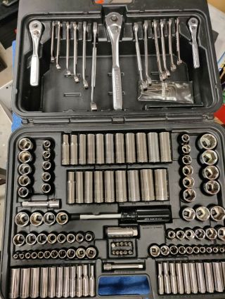 Craftsman Mechanics Hand Tool Set Rare 6pt 144pcs Usa Socket Wrench 1/2 3/8 1/4