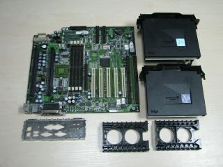 Rare Motherboard Supermicro S2dge,  2 X Cpu Pentium Iii Xeon 550mhz,  I/o Shield