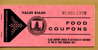 4 Vintage Rare Complete 1967 Series Food Stamp Coupon Books