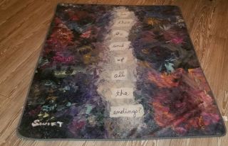 Taylor Swift Reputation Blanket " Is This The End Of All The Endings? " Rare Euc
