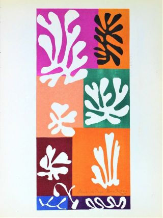 Henri Matisse Lithograph Fleurs De Neige First Edition Mourlot 1958 Rare